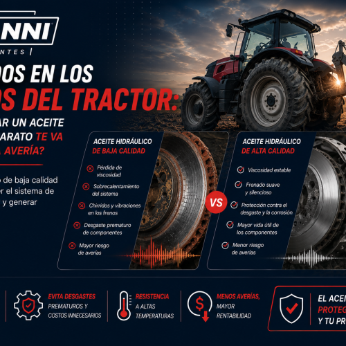 Chirridos en frenos del tractor